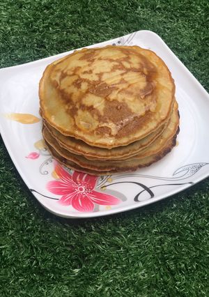 A picture of American pancakes.