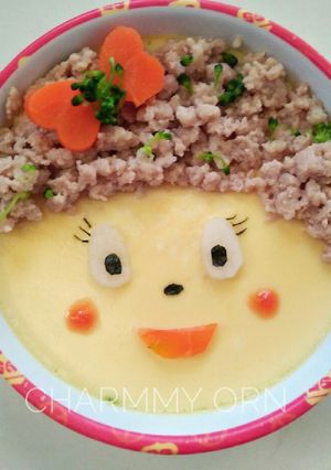 รูปของ ไข่ตุ๋นหมูสับ #งบ60บาท