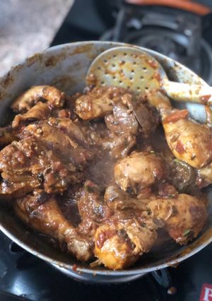 A picture of Peshawari kadai chicken.
