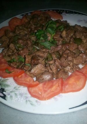 صورة لوصفة كبدة دجاج بتشهي