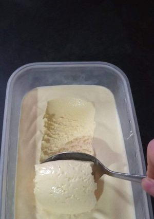 صورة لوصفة ايس كريم بذوق الفانيليا