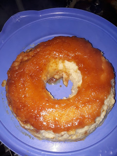 Una foto de Budín de pan súper práctico