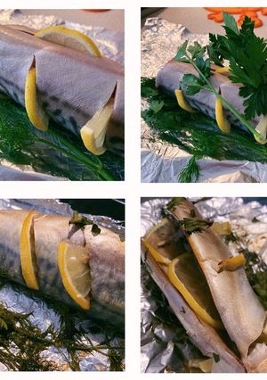 Фото Запечённая скумбрия.