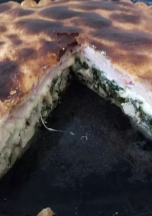 Una foto de Tarta de verdura y pollo