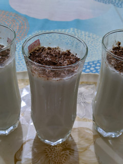 A picture of Banana milk shake.