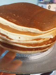 Una foto de Panqueques caseros dulces