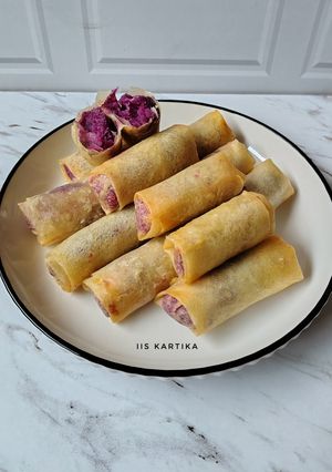 Foto resep Lumpia Ubi Ungu Isi Keju