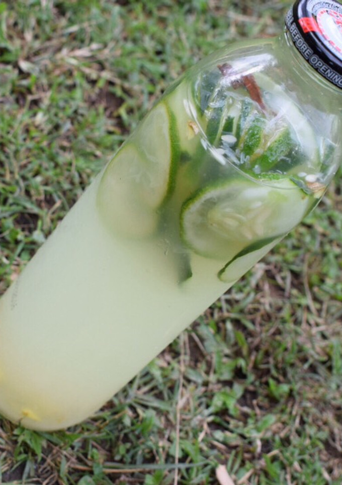 A picture of Cucumber Lemonade🥒🍋.
