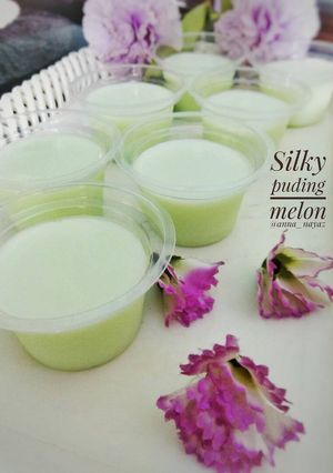 Foto resep Silky puding melon