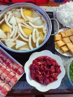 Hình của món Bò nhúng dấm.