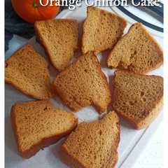 Orange Chiffon Cake "Gluten Free"-レシピのメイン写真