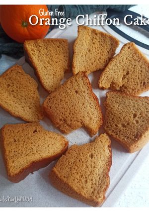 Foto resep Orange Chiffon Cake "Gluten Free"