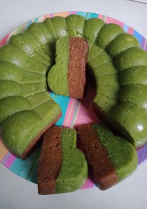 Foto resep Bolu ciu pandan mocca (Aci dan cau/ pisang)