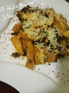صورة لوصفة السلق (السبانخ) بالبطاطا والجبن