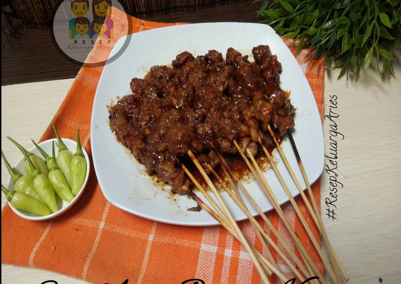 SATE AYAM bumbu kacang, simpel dan mudah