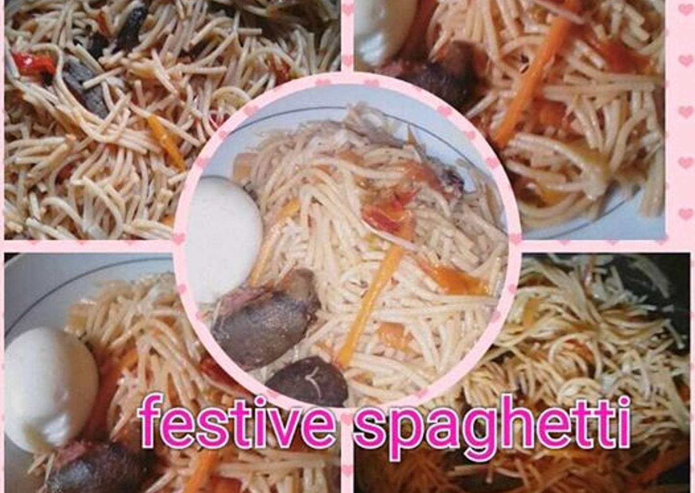 Festive spaghetti