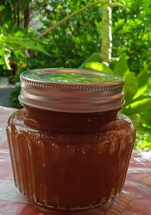Una foto de Mermelada de durazno-manzana