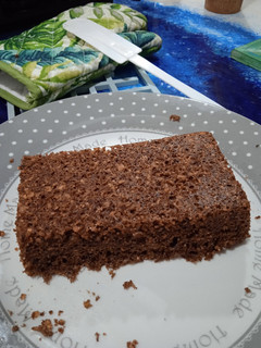 Una foto de Budín de cacao al microondas. Rico, sano y rápido!