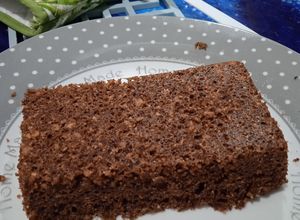 Una foto de Budín de cacao al microondas. Rico, sano y rápido!