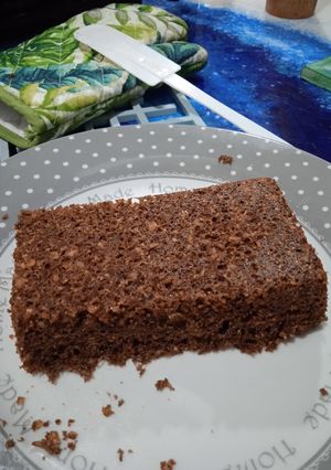 Una foto de Budín de cacao al microondas. Rico, sano y rápido!