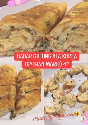 Foto resep Dadar gulung ala korea (gyeran marie) 4* made by mami ael😍