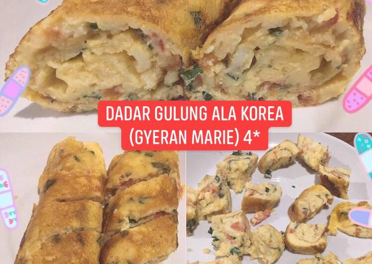 Dadar gulung ala korea (gyeran marie) 4* made by mami ael😍