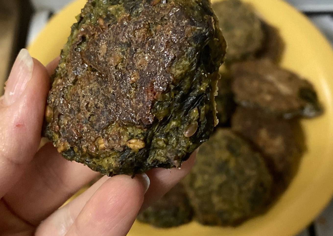 Buñuelos de acelga AL HORNO Y SIN HARINA!