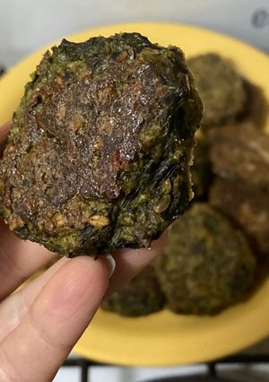 Una foto de Buñuelos de acelga AL HORNO Y SIN HARINA!