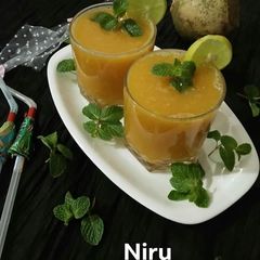 A picture of Bel ka Sharbat (wood apple juice).