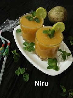 A picture of Bel ka Sharbat (wood apple juice).