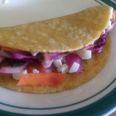 A picture of Mexi-Cali grilled fish tacos.