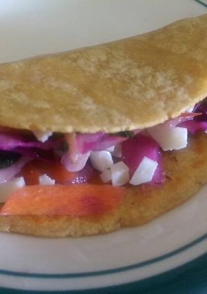 A picture of Mexi-Cali grilled fish tacos.