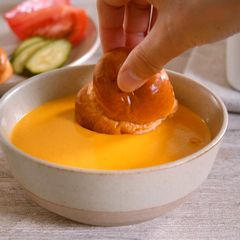 A picture of EASY! Creamy Carrot Soup (Carrot Potage).