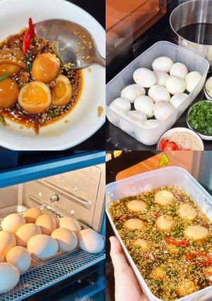 Hình của món Trứng Ngâm Tương.