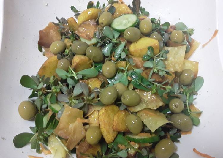 سلطة غنيبا مع بطاطس
