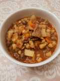 Guiso de garbanzos con carne