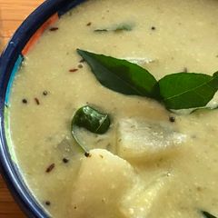 A picture of Majjige huli recipe | ಮಜ್ಜಿಗೆ ಹುಳಿ | white pumpkin curry.