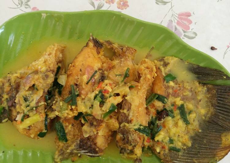 Resep Gurami kuah kuning / gurami acar kuning, Enak Banget