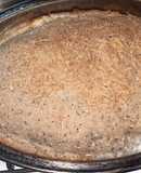 Tarta integral rellena de pollo y ricota