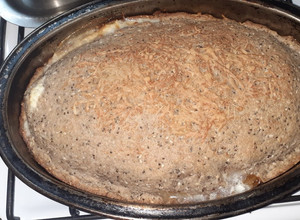 Una foto de Tarta integral rellena de pollo y ricota