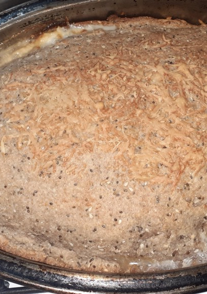 Una foto de Tarta integral rellena de pollo y ricota
