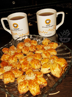 عکسی از دستور کلوچه مغز دار