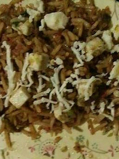 पनीर चीज फ्राइड राइस रेसिपी मुख्य फोटो