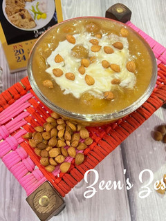A picture of Eid ul Adha special Khubani ka Meetha.