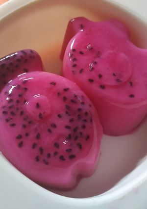 Foto resep Puding Buah Naga