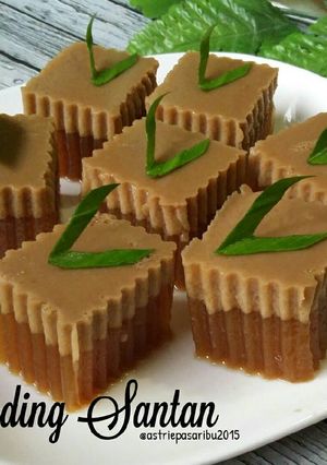 Foto resep Puding santan gula merah