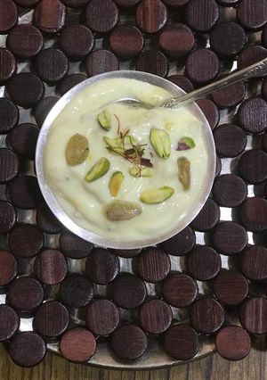 A picture of HUNG CURD DESSERT (SHRIKHAND).