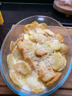 Una foto de Papas a la crema