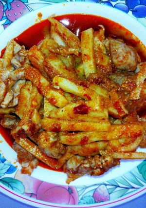 รูปของ ไก่ผัดพริกแกงหน่อไม้สด