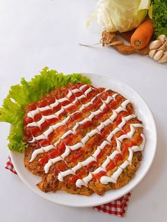 Foto resep Pizza Sayuran ala Okonomiyaki
